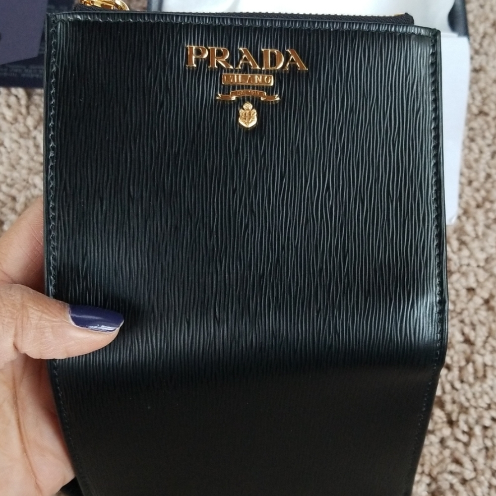 Prada Vitello Move Wallet, Nero, Black - Picture 4 of 8